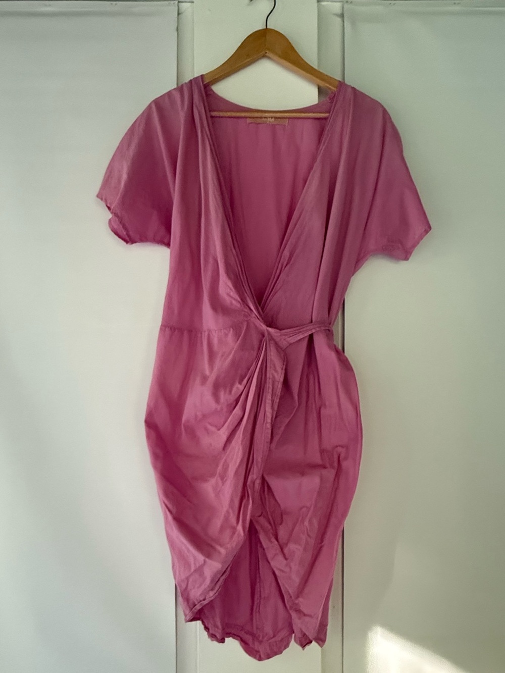 Cali Dreaming The Mini Wrap Dress Pink Sz L